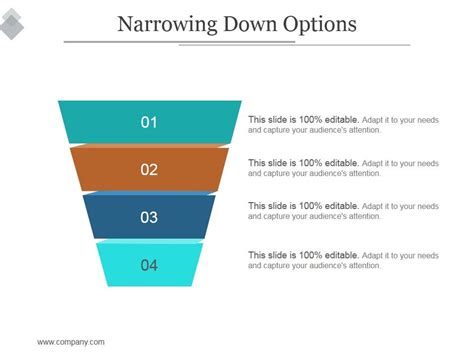 Narrowing Down Options Ppt PowerPoint Presentation Professional