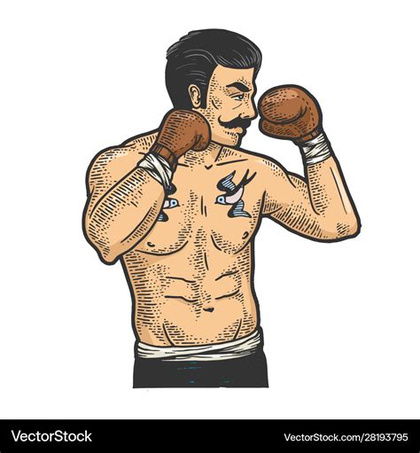 Vintage, Mustache, Boxer, Fighter Svg, Dxf, Vector, Eps, Clipart By ...