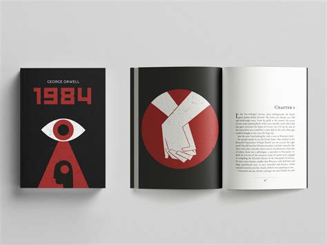 1984/ book design & illustration by Polina Kuban on Dribbble