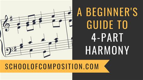 A Beginner's Guide to 4-Part Harmony: Notation, Ranges, Rules & Tips ...