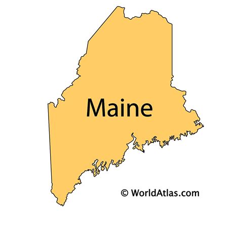 State Map Of Maine - California southern Map