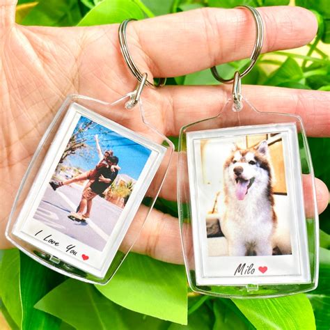 Custom Personalized Photo Keychain Personalized Keychain - Etsy