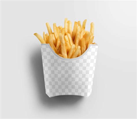 French Fries Packaging Mockup (PSD)