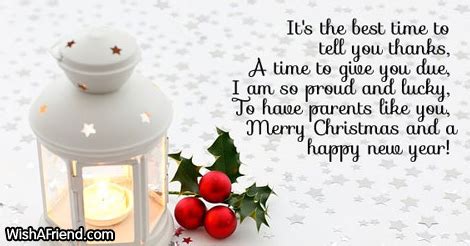 Christmas Messages For Parents