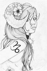 Capricorn Coloring Pages For Adults sketch template