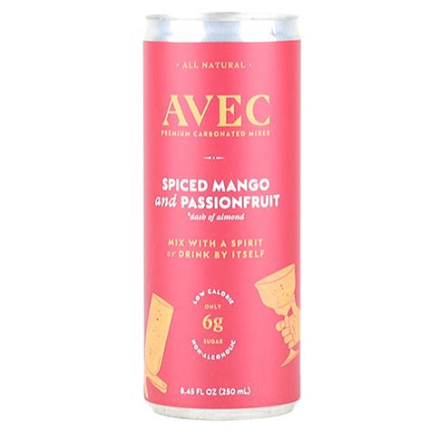 AVEC Spiced Mango & Passion Fruit (Non-Alcoholic) – CraftShack - Buy ...