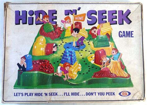 HIDE N' SEEK By Ideal | Vintage board games, Board games, Vintage games