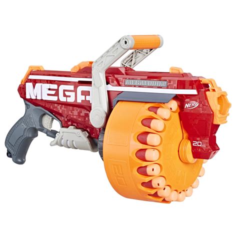 Buy Megalodon Nerf N-Strike Mega Toy Blaster with 20 Official Nerf Mega Whistler Darts Online at ...