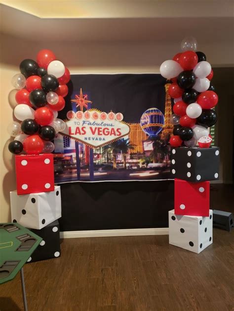 Vegas Casino party decor | Vegas theme party, Vegas party decorations, Casino party decorations