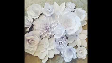 Creating a Paper Flower Backdrop: Flower 1 - YouTube