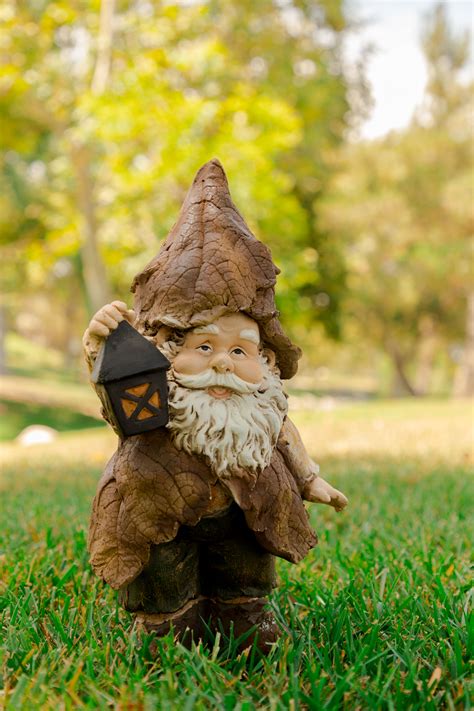 Alpine Rainforest Gnome with Lantern Garden Statue, 15 Inch Tall - Walmart.com - Walmart.com