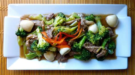 Beef With Broccoli And Mushroom Recipe Filipino - Beef Poster