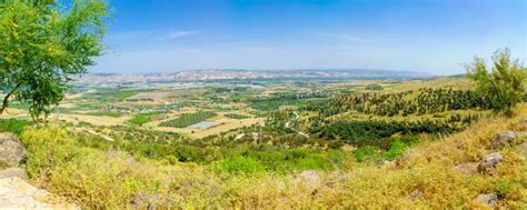 Panoramic Landscape of the Lower Jordan River Valley Stock Photo - Image of beautiful, view ...