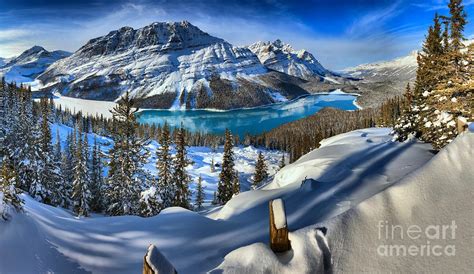 Peyto Lake Winter Paradise Photograph by Adam Jewell - Fine Art America