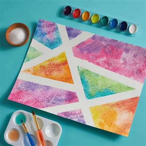 Geometric Salt Art Painting | Michaels