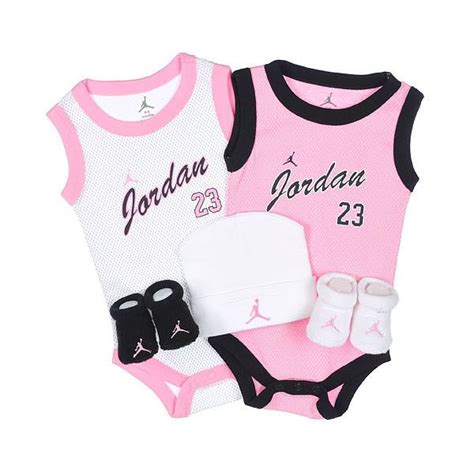 Jordan Girl’s Script Jersey 5-Piece Layette Set (Sizes 0M – 6M ...