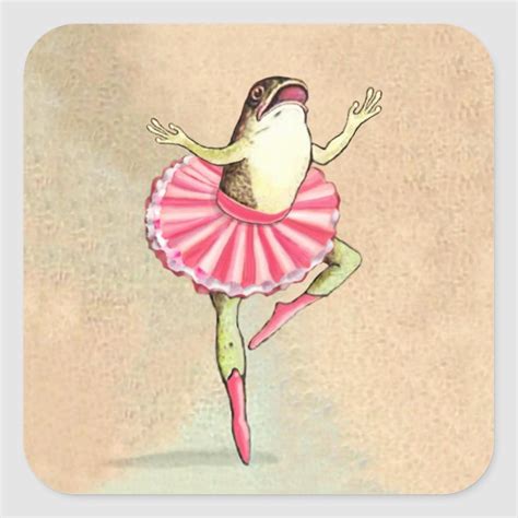 Happy Dancing Ballerina Frog Stickers | Zazzle | Bocetos, Ilustraciones, Arte de rana