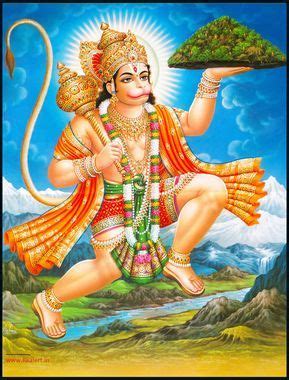Hanuman (/ˈhʌnʊˌmɑːn/; Sanskrit: हनुमान्, IAST: Hanumān)[5] is a Hindu god and divine vanara com ...