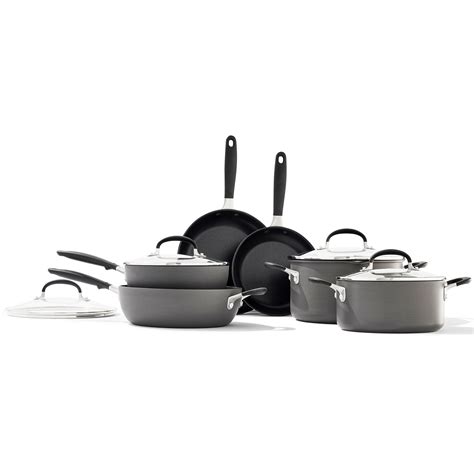 OXO Hard Anodized Nonstick Cookware, 10 Piece set - Walmart.com - Walmart.com