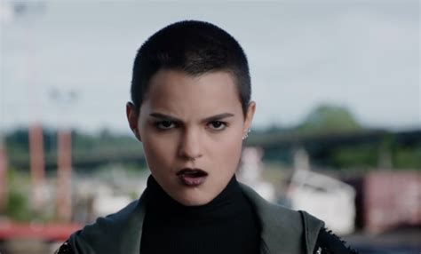 Negasonic Teenage Warhead played by Brianna Hildebrand; Deadpool 2016 ...