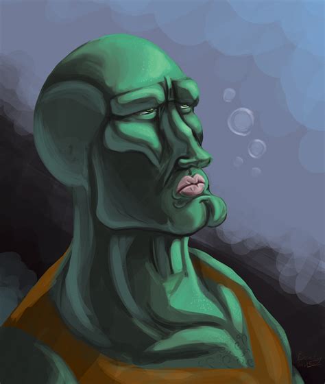 Handsome Squidward by CoyoteEsquire on DeviantArt