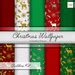 Second Life Marketplace - Christmas Wallpaper Decor Builders Kit 10 Seamless Textures NM