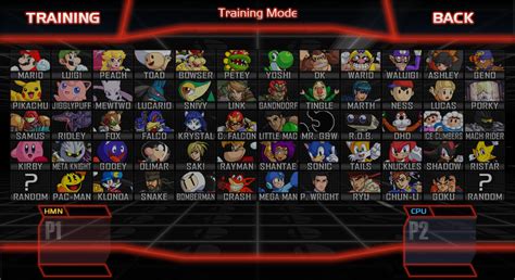 Super Smash Bros. Crusade Character Select Screen by athorment on ...