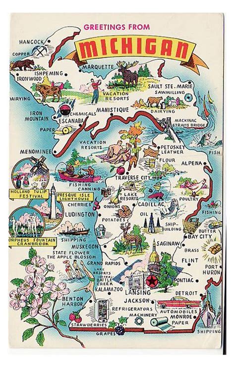 Michigan Up Tourist Map - Best Tourist Places in the World