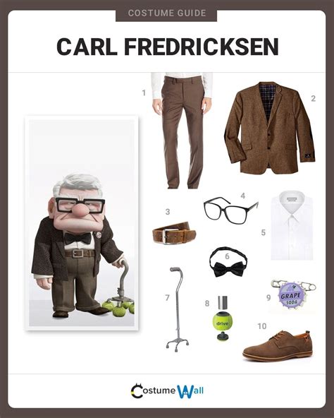 Dress Like Carl Fredricksen Costume | Halloween and Cosplay Guides