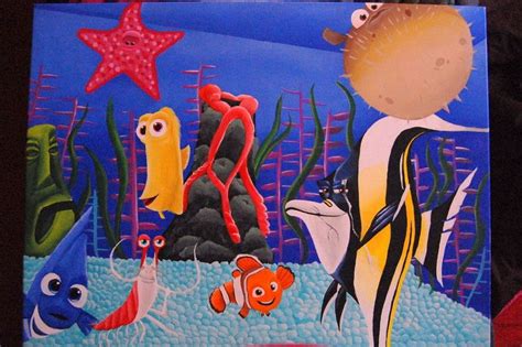 Finding Nemo Tank Gang | Disney paintings, Finding nemo, Finding dory ...