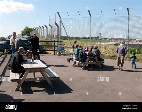 Public viewing area, Birmingham Airport, UK Stock Photo - Alamy