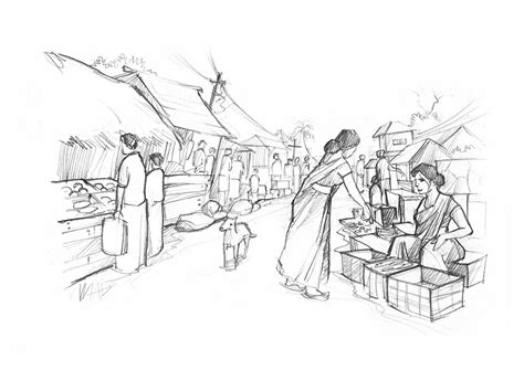 Market Sketches :: Behance