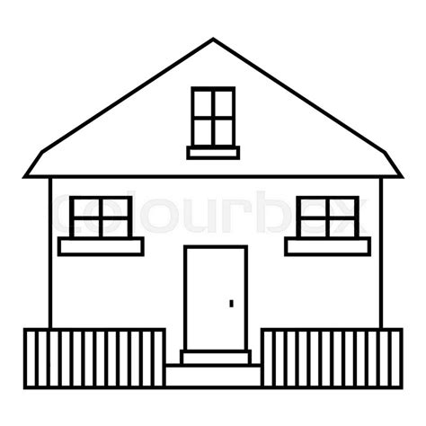 House Vector Outline at Vectorified.com | Collection of House Vector ...