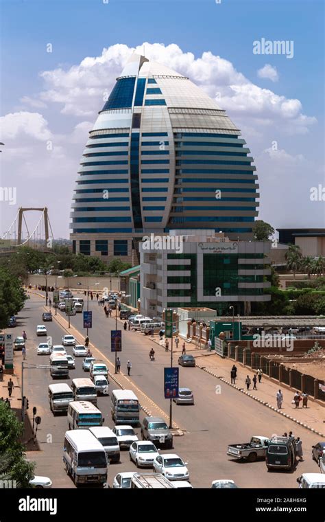 Street view in khartoum showing Corinthia Hotel Stock Photo - Alamy