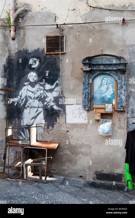 Street art and Graffiti in Naples, Italy Stock Photo - Alamy