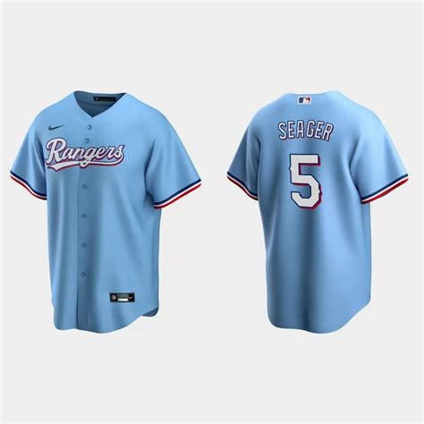 Corey Seager Cream & Blue Jersey - Nebgift