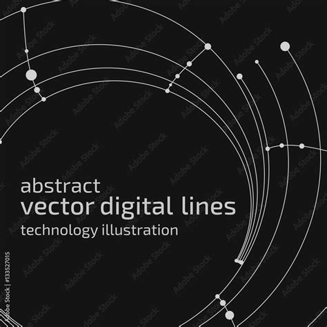 Abstract digital lines Stock Vector | Adobe Stock