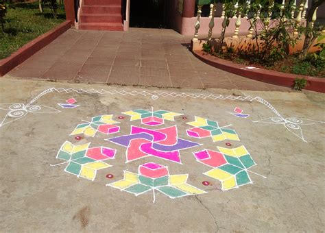 Sankranthi Rangoli Competition | Competition at Shantidhama