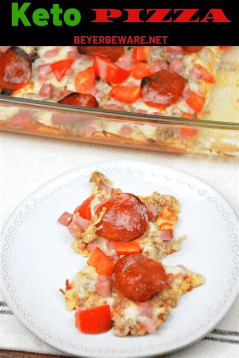 Keto Pizza - Low Carb Cream Cheese Pizza Crust