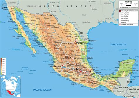 🇲🇽 Mapa de México | MAPAS para imprimir【 Gratis