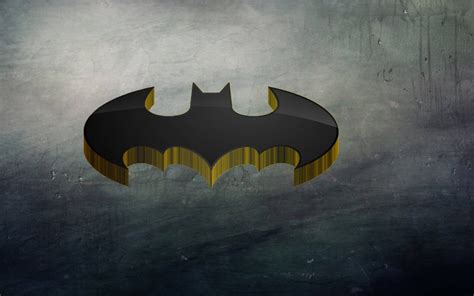 Download Sleek 3D Batman Logo Wallpaper | Wallpapers.com