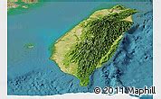Physical Panoramic Map of Taiwan