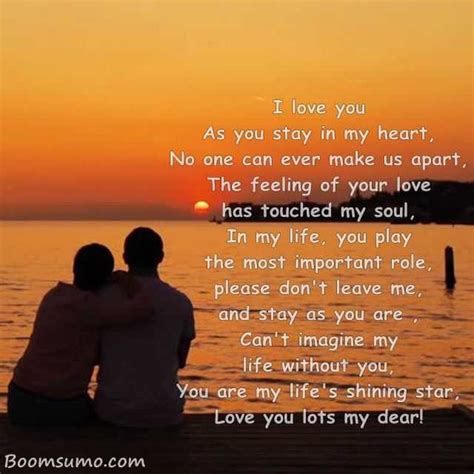 I Love You Poems Never Imagine My Life Without You Stay My Love ...