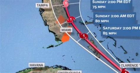 Hurricane warning issued for parts of Florida - CBS News