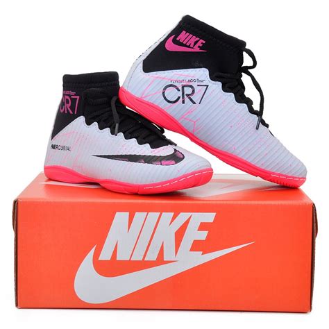 Chuteira Futsal Nike Mercurial Superfly CR7 Cristiano Ronaldo Cano Longo Botinha Costurada ...