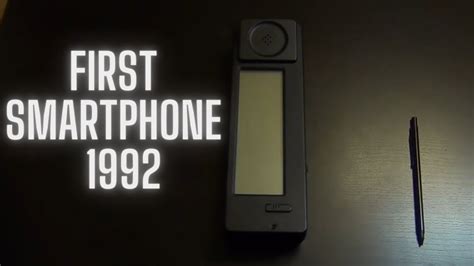 The World's First Touchscreen Smartphone , The IBM Simon / 1992 - YouTube