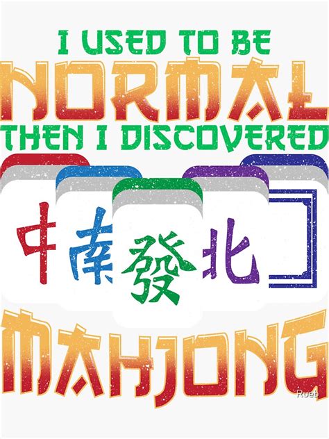 "Mahjong Mahjongg Strategy Game Tile-Based Game" Sticker for Sale by Rueb | Redbubble