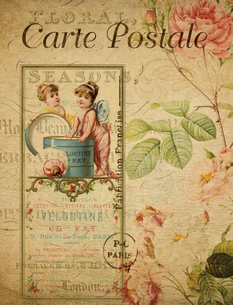 Vintage Postage French Advert Free Stock Photo - Public Domain Pictures