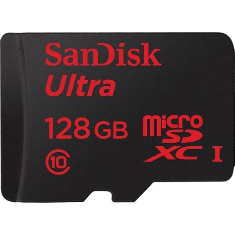 SanDisk 128GB microSDXC Memory Card Ultra SDSQUNC-128G-AN6IA B&H