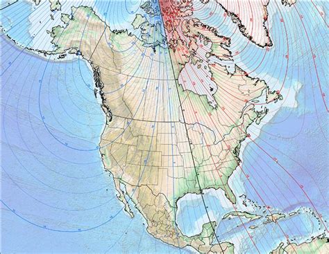 Current Magnetic Declination Map